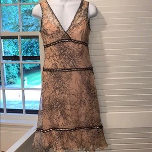 Pink chiffon cocktail dress